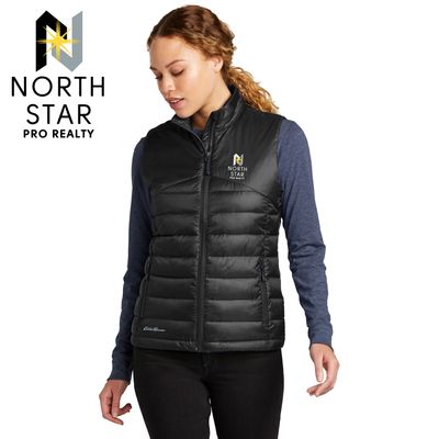 North Star Pro Realty Eddie Bauer Women&#39;s Quilted Vest - EB513 - 3-Color Options