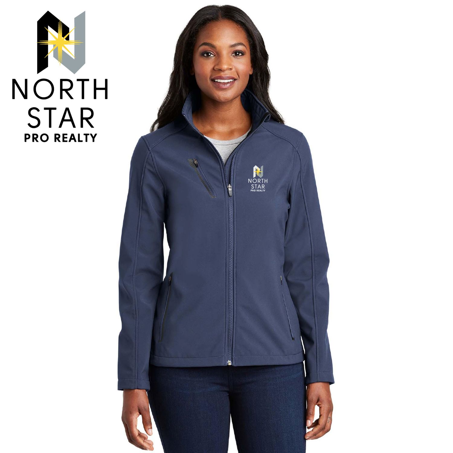 North Star Pro Realty Port Authority Women&#39;s Welded Soft Shell Jacket - L324 - 4-Color Options