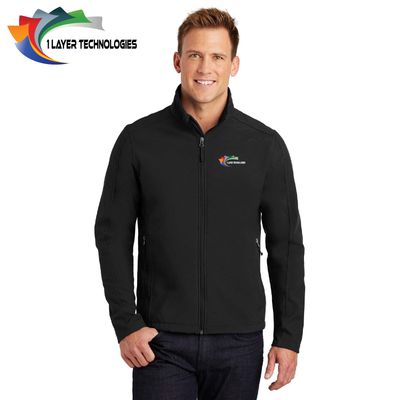 1 Layer Technologies Port Authority Core Soft Shell Jacket - J317 - Black