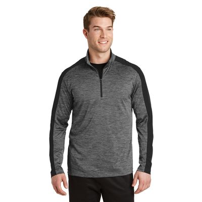 Phēnom Racing Sport-Tek PosiCharge Colorblock 1/4-Zip Pullover - ST397 - Grey-Black Electric/Black Phēnom Racing Sport-Tek PosiCharge Colorblock 1/4-Zip Pullover - ST397 - Grey-Black Electric/Black