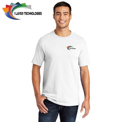 1 Layer Technologies Core Blend Tee - PC55 - White 1 Layer Technologies Core Blend Tee - PC55 - White