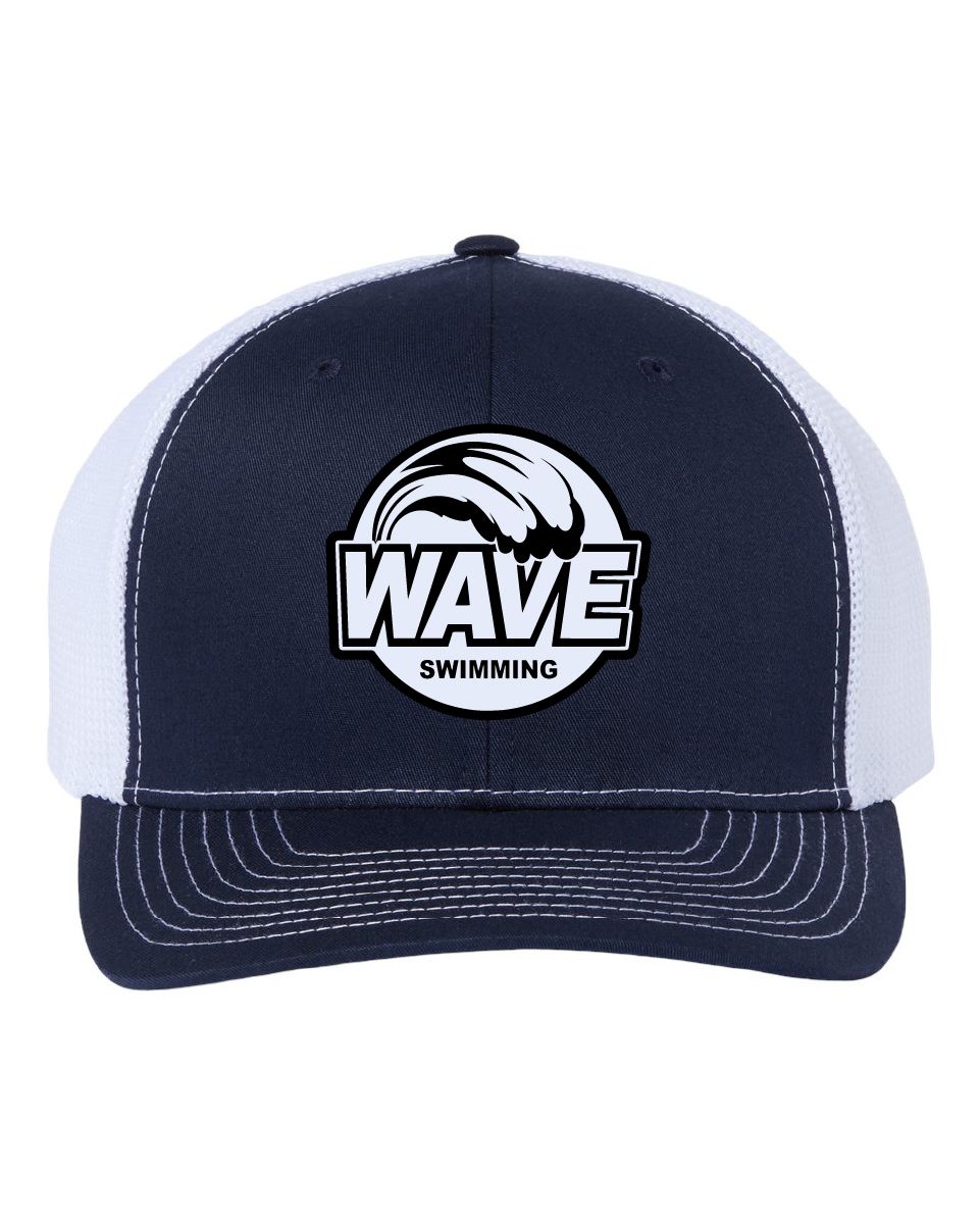 Wave Swimming Richardson 112+ R-Flex Trucker Cap - 112PL - Navy / White (White Patch)