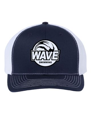 Wave Swimming Richardson 112+ R-Flex Trucker Cap - 112PL - Navy / White (White Patch)