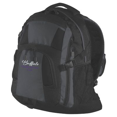 Buffalo Figure Skating Club Port Authority Urban Backpack - BG77 - Black / Magnet (Personalize Option)