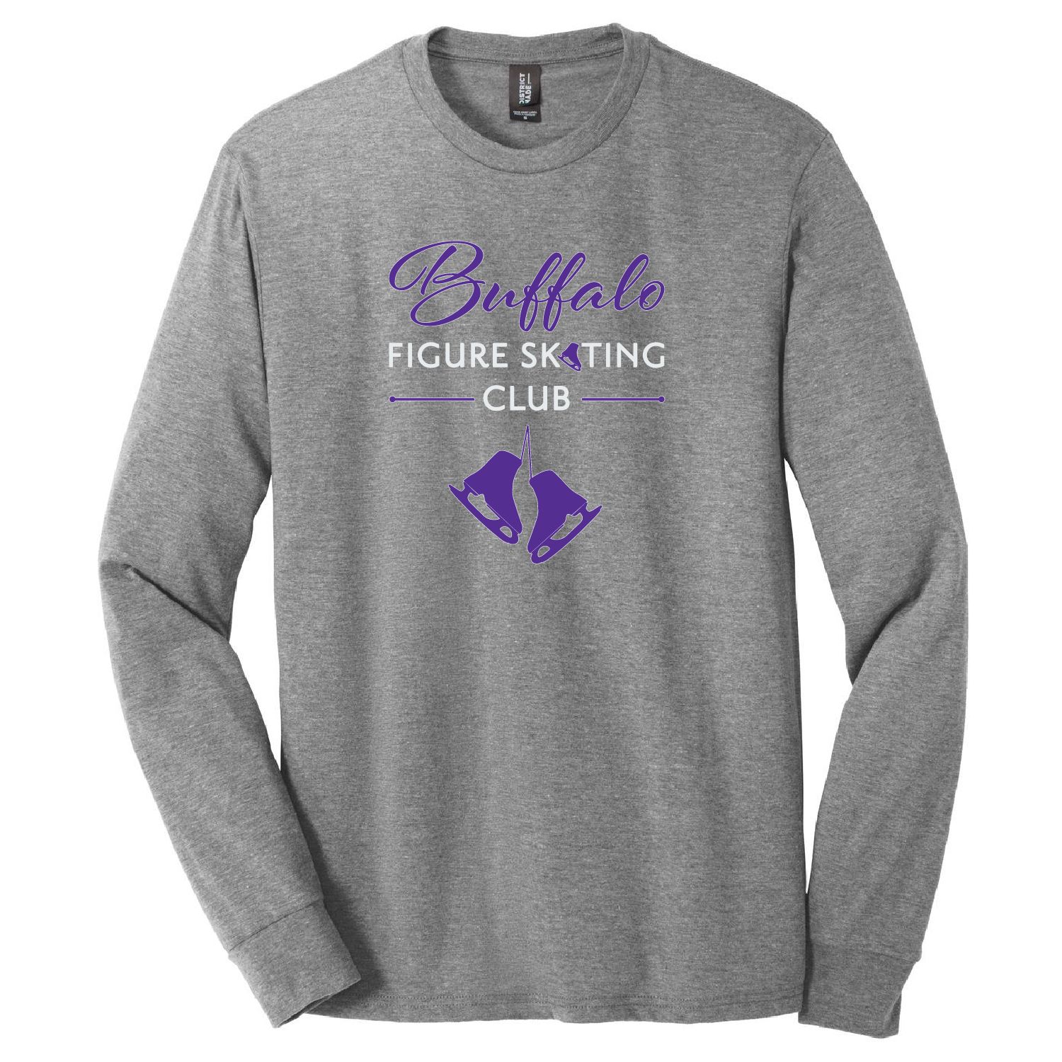 Buffalo Figure Skating Club District Perfect Tri Long Sleeve Tee - DM132 - 2-Color Options