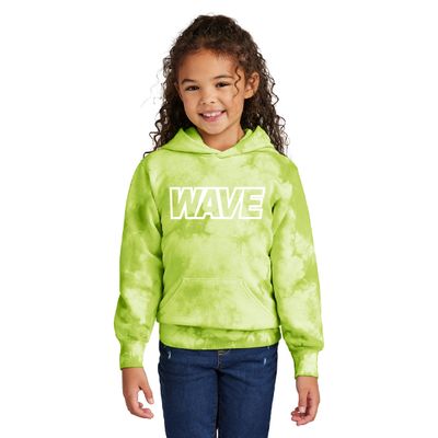 Wave Swimming Port &amp; Co Youth Crystal Tie-Dye Pullover Hoodie - PC144Y - 2-Color Options