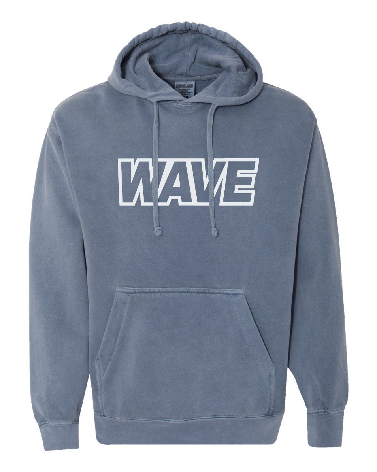 Wave Swimming Comfort Colors Ring Spun Hooded Sweatshirt - 1567 - 2-Color Options
