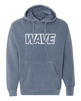 Wave Swimming Comfort Colors Ring Spun Hooded Sweatshirt - 1567 - 2-Color Options