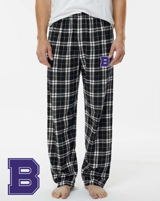 Buffalo Boys Swim &amp; Dive Boxercraft - Men's Harley Flannel Pants - BM6624 - Black/White