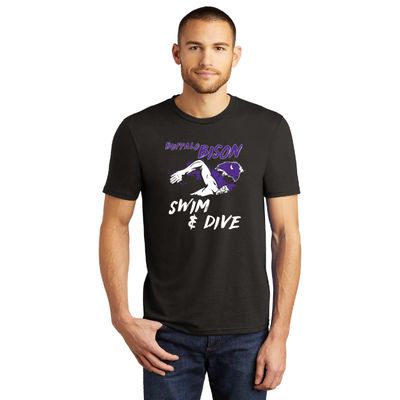 Buffalo Boys Swim &amp; Dive TEAM Tee District Perfect Tri - DM130 - Black