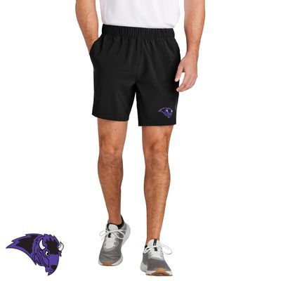 Buffalo Boys Swim &amp; Dive Sport-Tek Repeat 7" Short - ST485 - Black