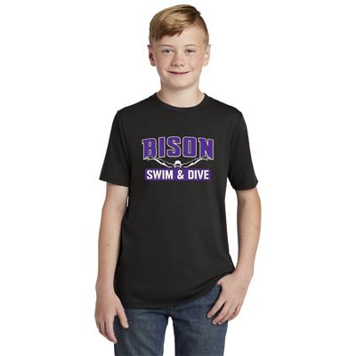 Buffalo Boys Swim &amp; Dive FAN Tee District Youth Perfect Tri - DT130Y - Black