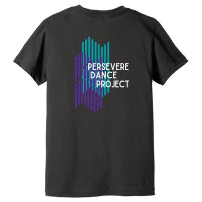 Persevere Dance Project Bella + Canvas - Youth CVC Jersey Tee - 3001YCVC - Black Heather