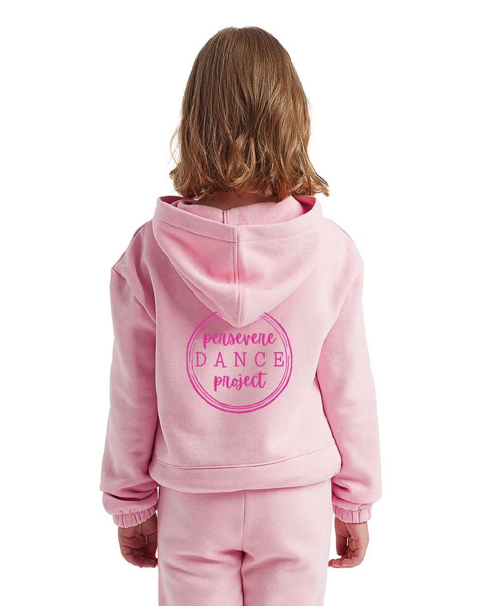 Persevere Dance Project TriDri - Youth Maria Hooded Sweatshirt - TD85B - Light Pink