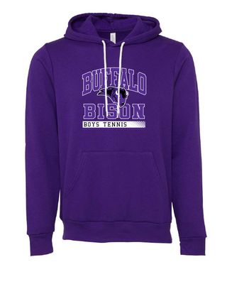 Buffalo Boys Tennis BELLA + CANVAS Unisex Sponge Fleece Hoodie Sweatshirt - 3719 - 2-Color Options