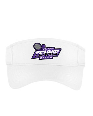 Buffalo Boys Tennis Sport-Tek PosiCharge RacerMesh Visor - STC27 - White