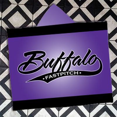 Buffalo Girls Fastpitch 50x60 Sherpa Hooded Blanket