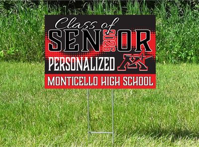 Monticello Magic Senior Class Of 2026 Yard Sign - PERSONALIZED