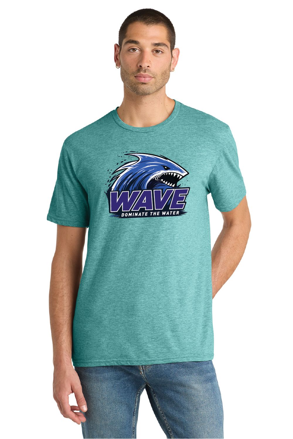 Wave Shark District Perfect Blend CVC Tee - DM108 - 4-Color Options