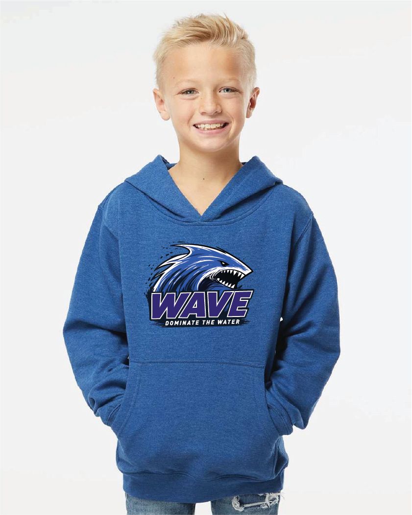 Wave Shark Independent Youth Midweight Hooded Sweatshirt - SS4001Y - 2-Color Options