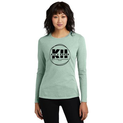 Kid's Haven District Women's Perfect Blend CVC Long Sleeve Tee - DT110