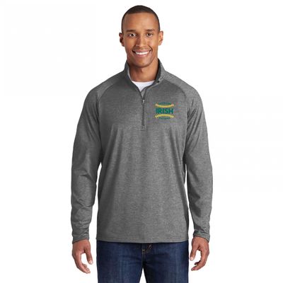 IRISH Fastpitch Sport-Tek Sport-Wick Stretch 1/4-Zip Pullover - ST850 - Charcoal Grey Heather