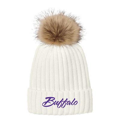 Buffalo Girls Fastpitch Port Authority Faux Fur Pom Beanie - C990 - Marshmallow Buffalo Girls Fastpitch Port Authority Faux Fur Pom Beanie - C990 - Marshmallow