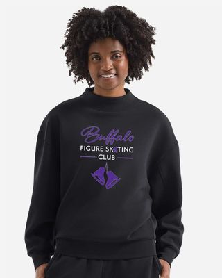 Buffalo Figure Skating Club TriDri Women's Luxe Mock Neck Sweatshirt - TD660 (3-Color Options)
