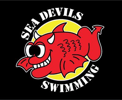 Sea Devils Swimming 50x60 Plush Blanket