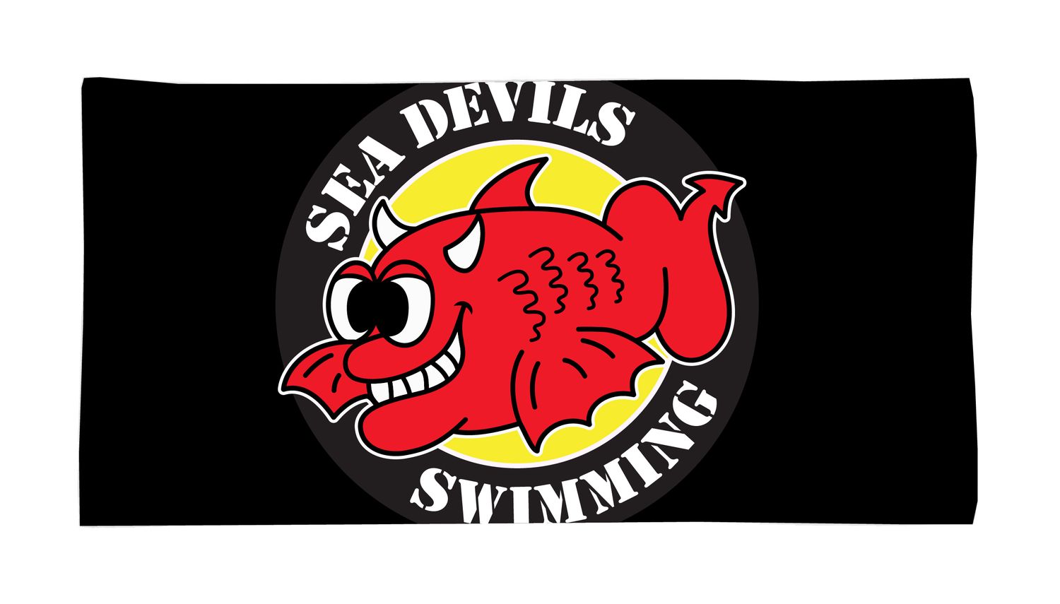 Sea Devils Swimming Black 30x60 Pool / Beach Towel