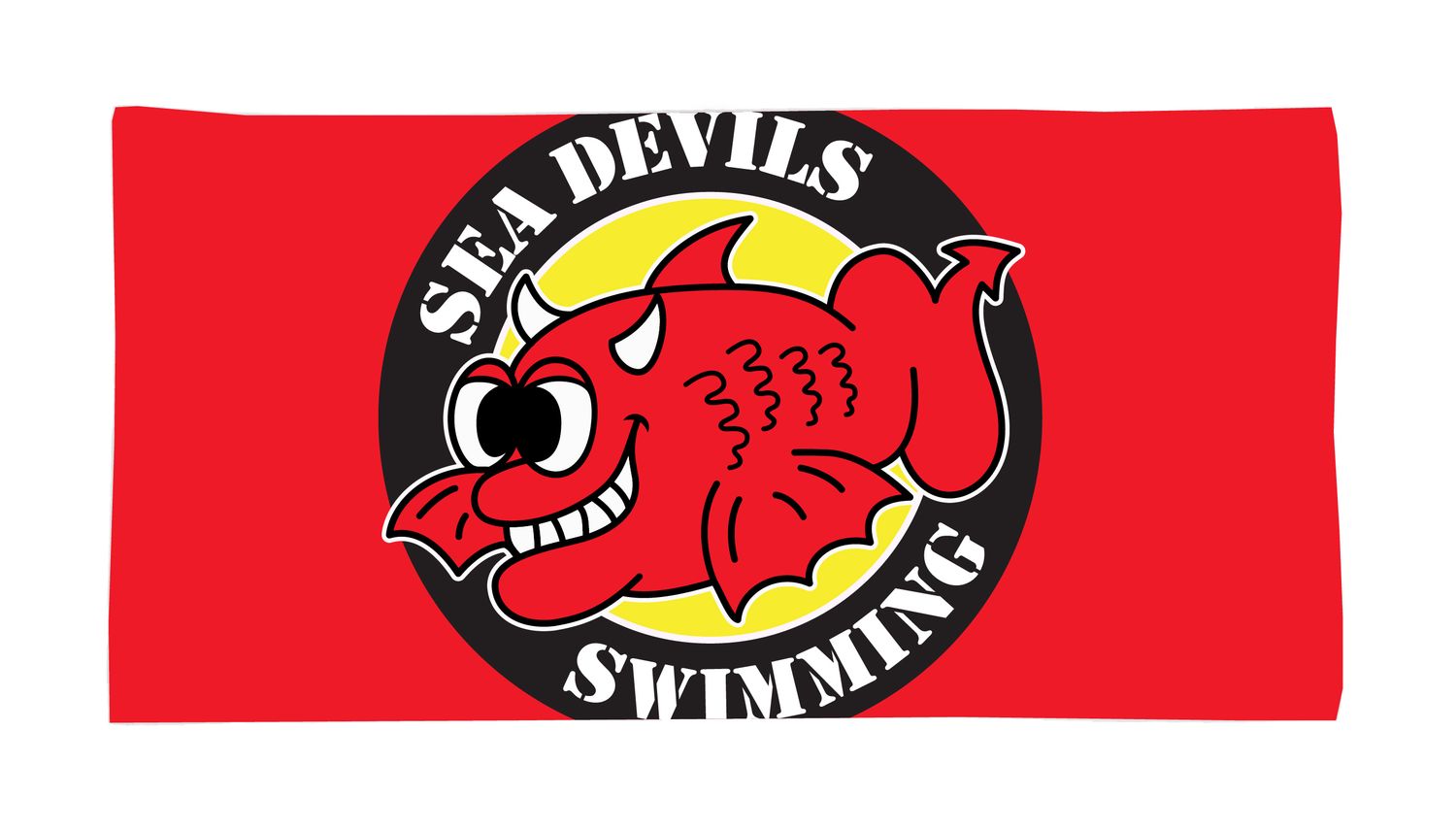 Sea Devils Swimming Red 30x60 Pool / Beach Towel