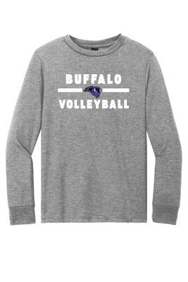 Buffalo Volleyball District Youth Perfect Tri Long Sleeve Tee - DT132Y (2-Color Choices)