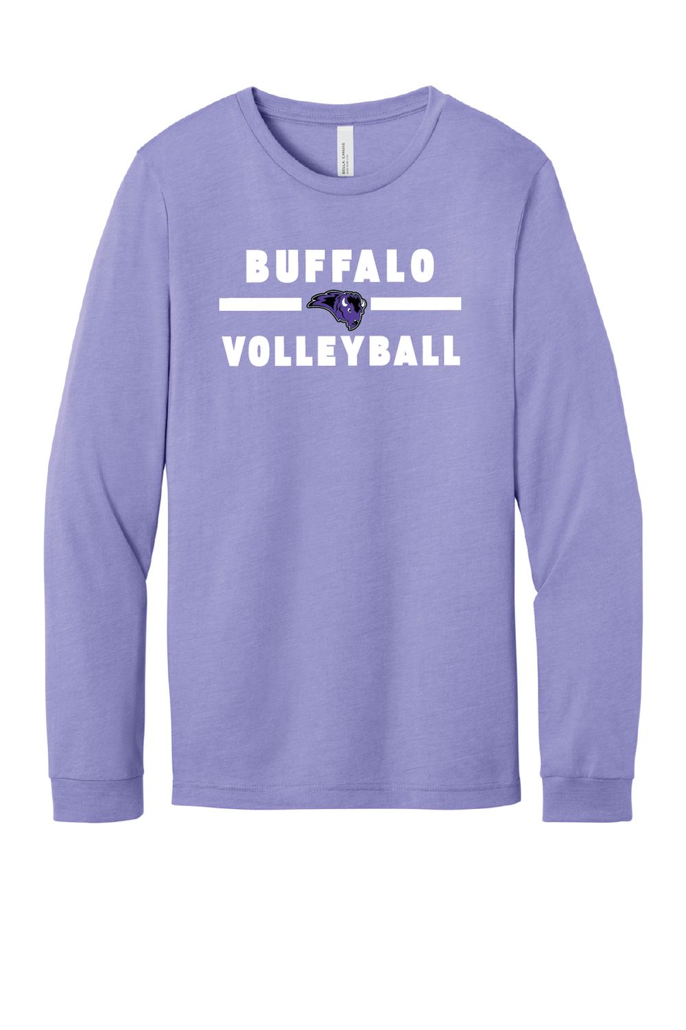 Buffalo Volleyball BELLA+CANVAS Unisex Heather CVC Long Sleeve Tee - 3501CVC (3-Color Choices)