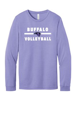 Buffalo Volleyball BELLA+CANVAS Unisex Heather CVC Long Sleeve Tee - 3501CVC (3-Color Choices)