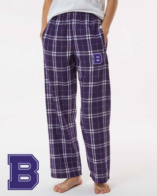 Buffalo Boys Swim &amp; Dive Boxercraft - Men's Harley Flannel Pants - BM6624 - Purple/White