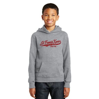 Youth STFX Port & Co Fan Favorite Fleece Hooded Sweatshirt - PC850YH - Athletic Heather Youth STFX Port & Co Fan Favorite Fleece Hooded Sweatshirt - PC850YH - Athletic Heather