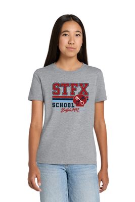 Youth STFX BELLA+CANVAS Heather CVC Tee - 3001YCVC - Athletic Heather