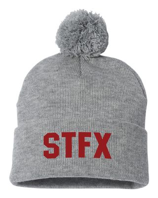 Headwear STFX 12" Pom-Pom Cuffed Beanie - SP15 - 2-Color Options