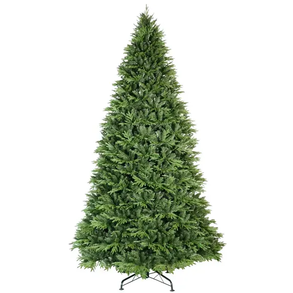 Unlit Artificial Full Christmas Tree 4FT with 907 PE PVC Tips, Premium Holiday Xmas Tree with Metal Hinges & Foldable Base for Home Office