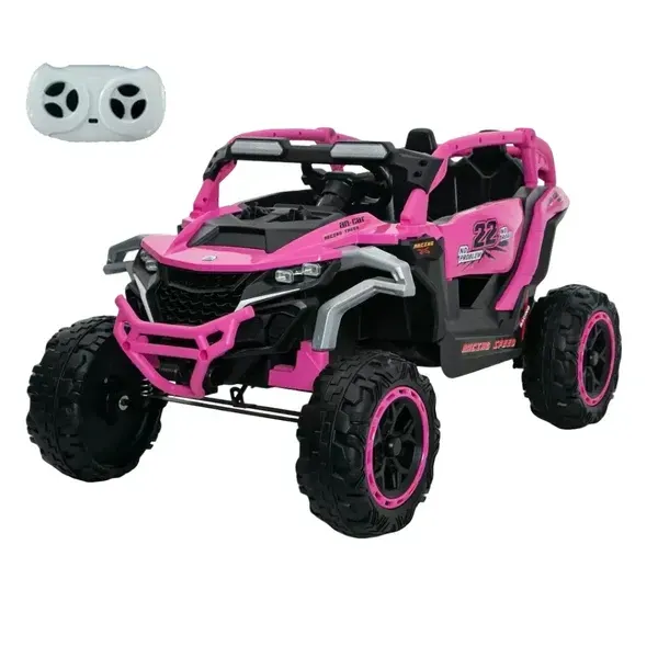Ride on Models Truck Car 12V Kids Electric Vehicles, Remote Control, Front & Rear Shock Suspension, 2 Seater UTV, Flashlights