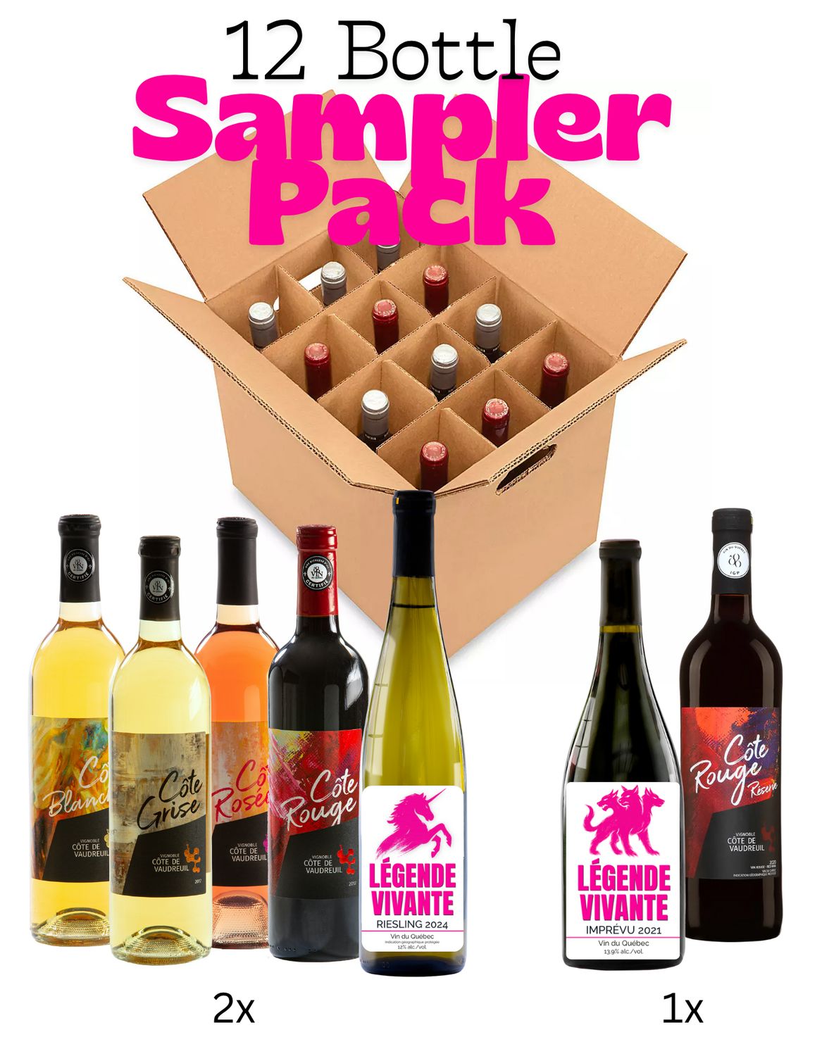 Côte de Vaudreuil × Légende Vivante 12-Bottle Sampler Pack