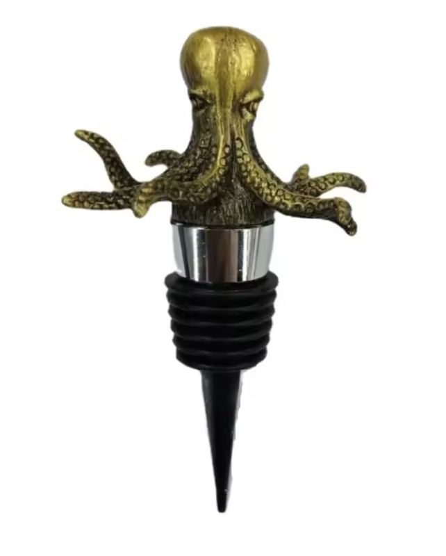 Octopus Wine Stopper – Bronze