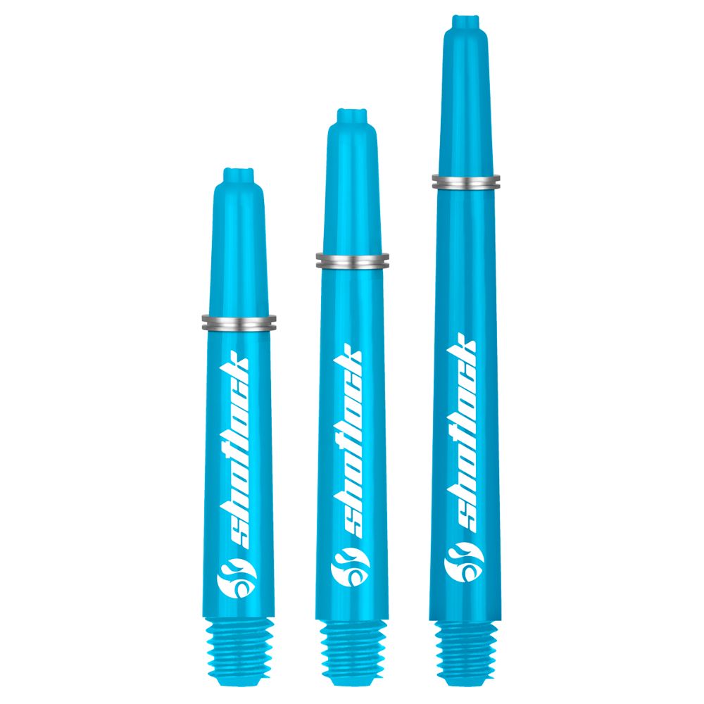 Shot Lock Dart Shaft, Color: Blue, Size: Short