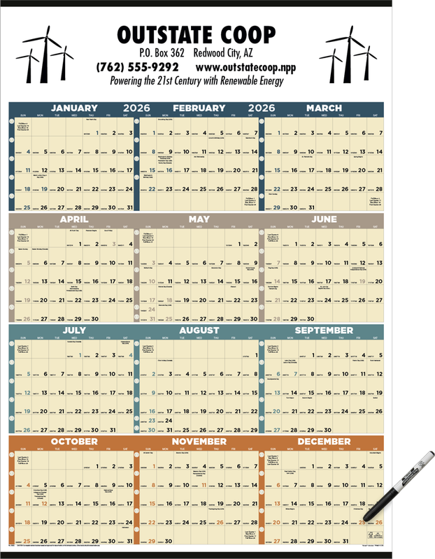 6252 Span A Year calendar