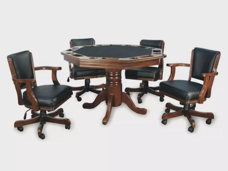 2 in 1 Poker Table &amp; Chairs