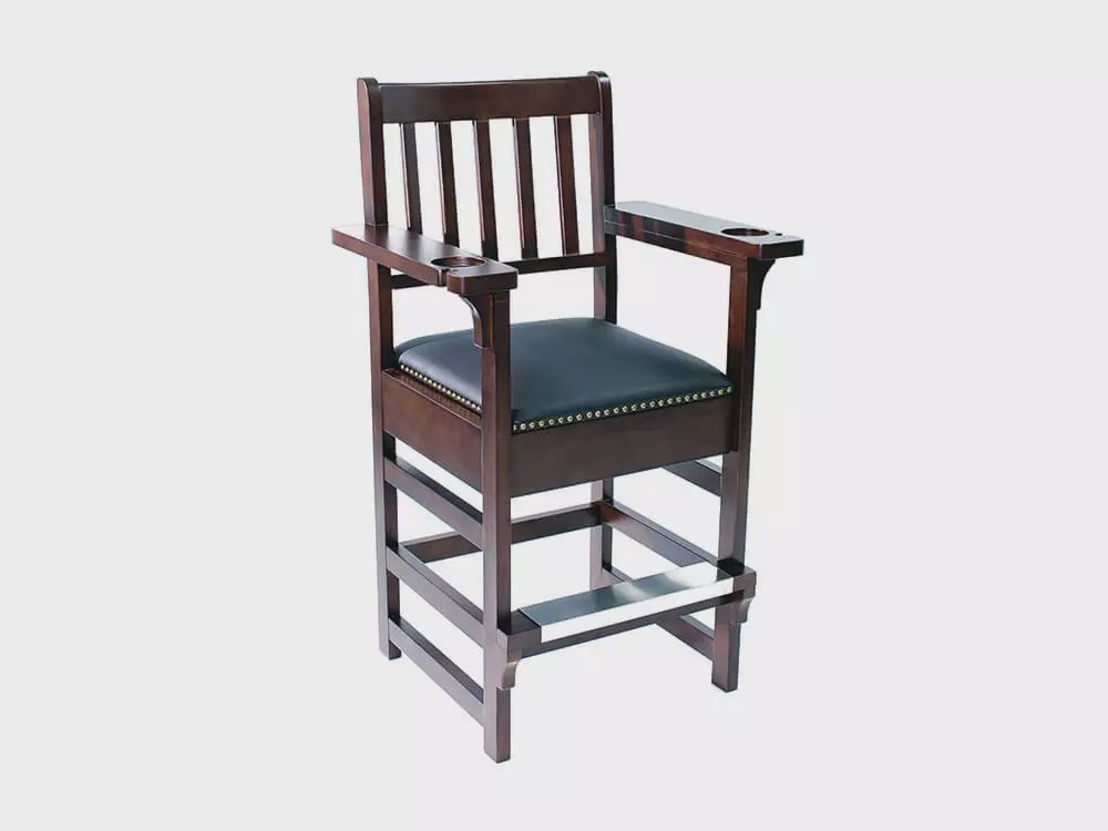 King Spectator Chair w/ drawer, Color: Espresso
