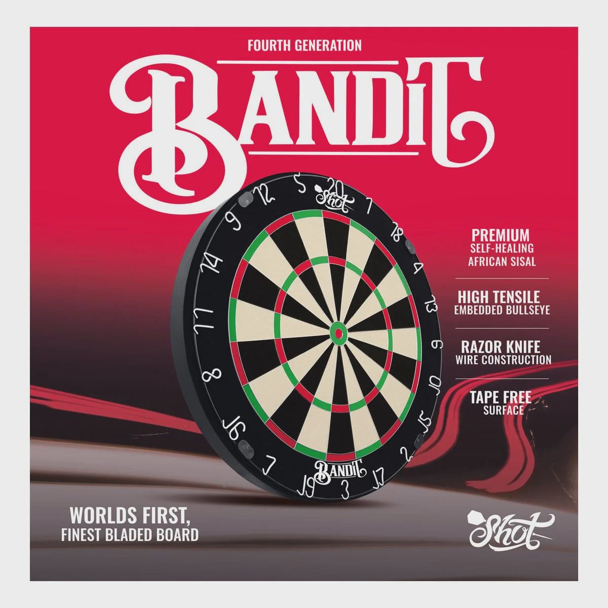 BANDIT BRISTLE DARTBOARD