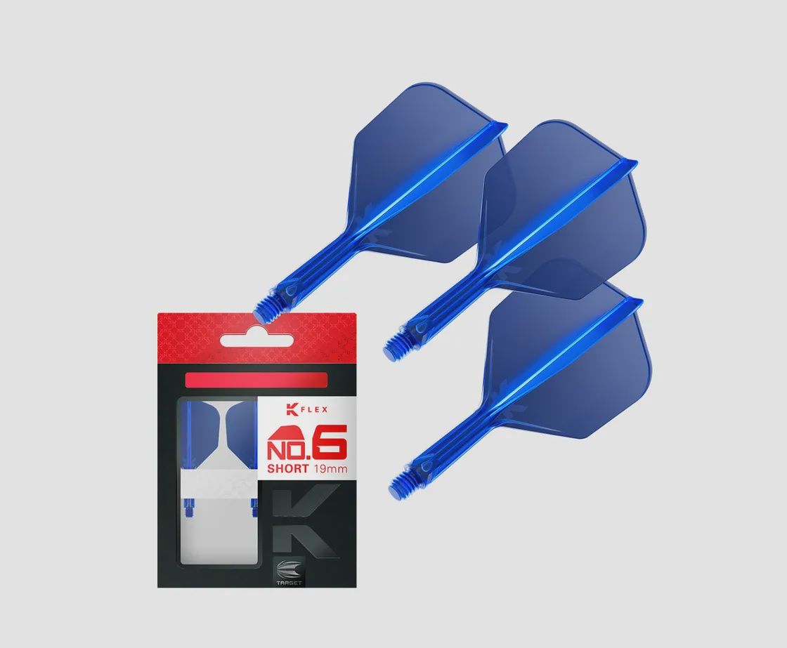 K-Flex shaft/flight #6 SHAPE, Color: Blue, Size: Short