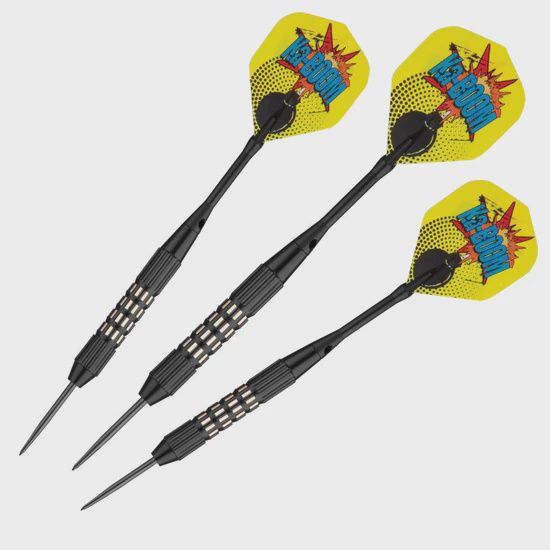 Comix Steel Tip dart set, Color: BLACK, Size: 22 GRAMS