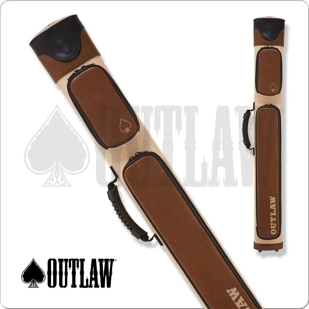 Outlaw OLX22 cue case, Color: brown, Size: 2x2